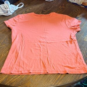 Classic Women's Crewneck Tee - Coral Pink